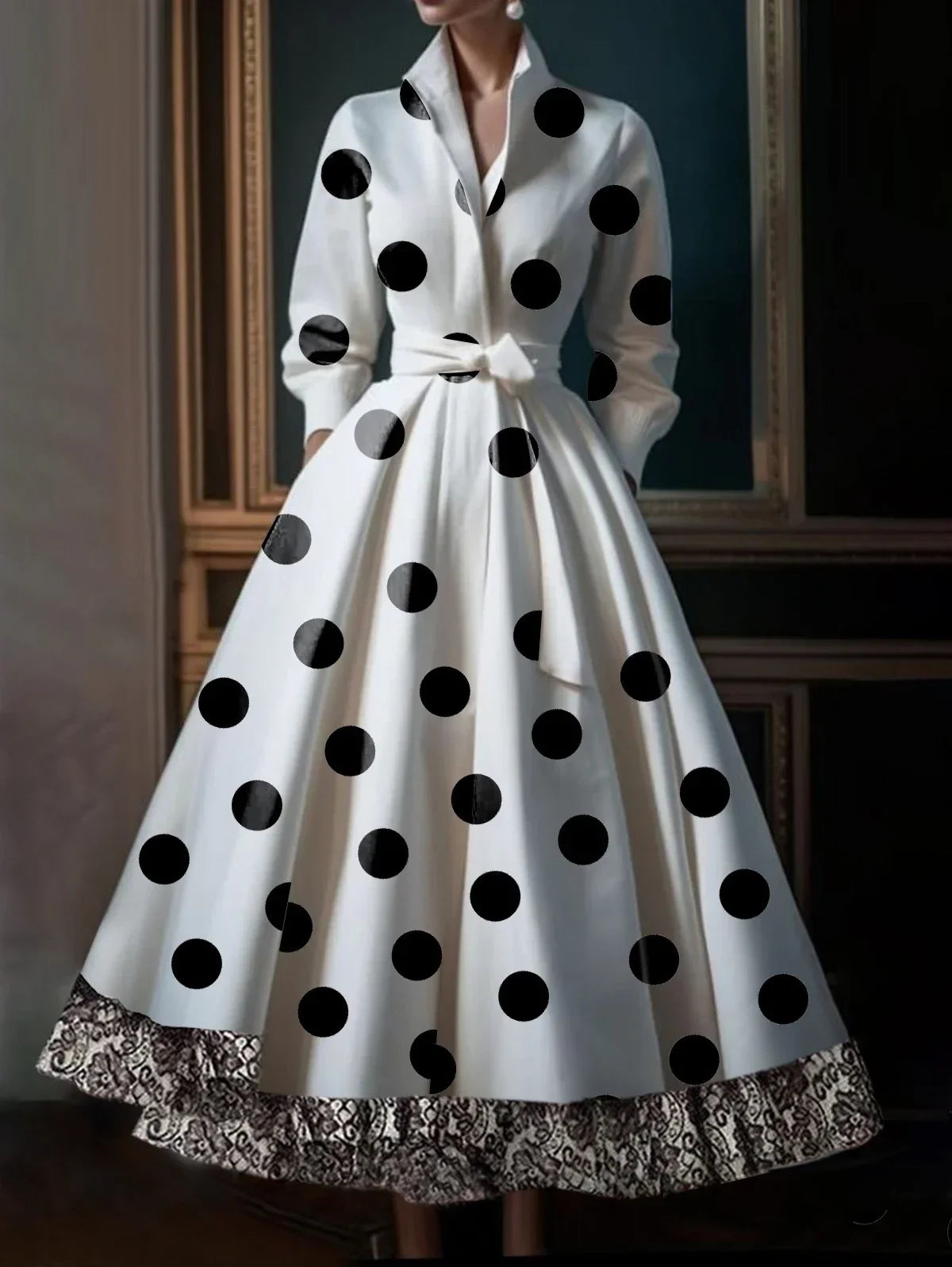 Luxury Elegant Wedding Guest Dresses for Women Polka Dot A-Line Dress Evening Party Dress 2025 Women's Formal Maxi Dresses